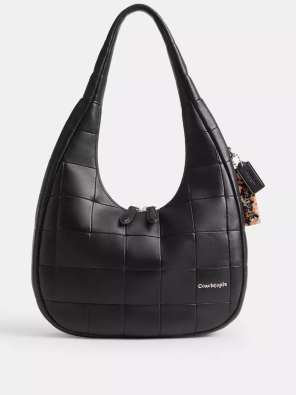 NWT Coachtopia Alter/Ego Black Quilted Shoulder Hobo bag